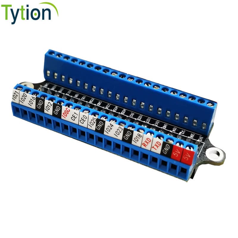 Raspberry Pi 4B 2B 3B Mini Screw Terminal Block Expansion Board 40P Pinout with Acrylic Sheet and Sticker