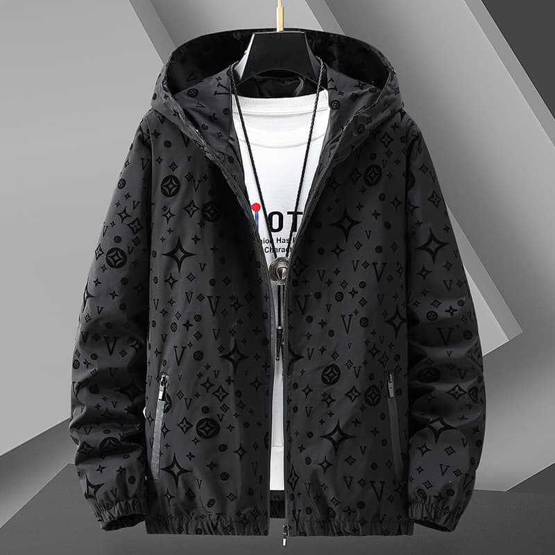 Cross-border European Men's Casual Jacket Youth Hooded Sun Protection Coat 2025 Spring Summer New Arrival