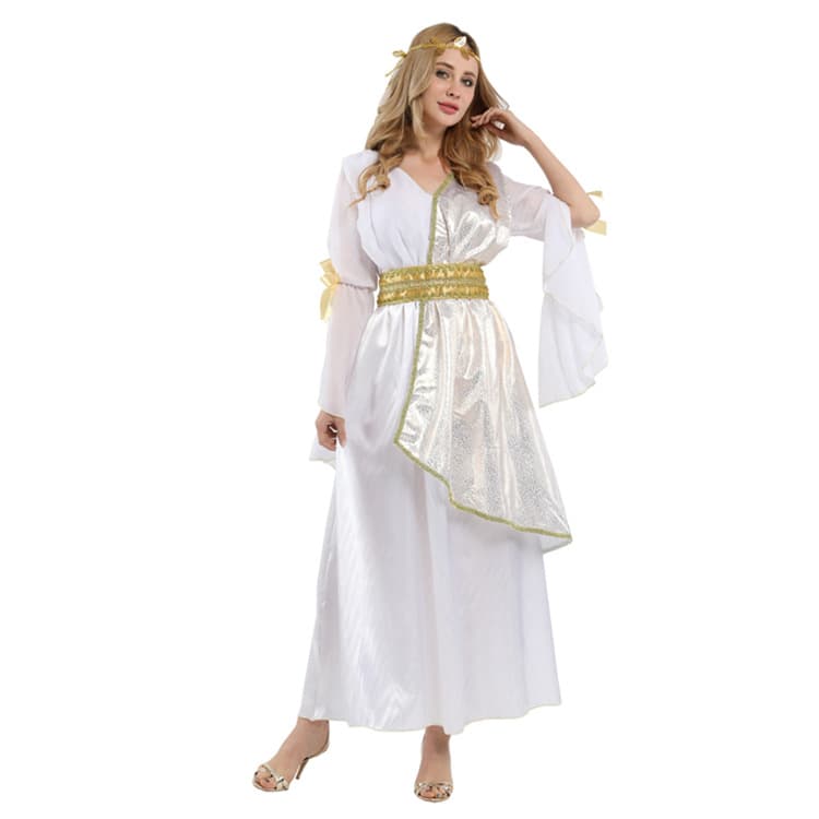 Athena Adult Women's Masquerade Cos Sexy Greek Goddess Egyptian Queen Cleopatra Costume W0249