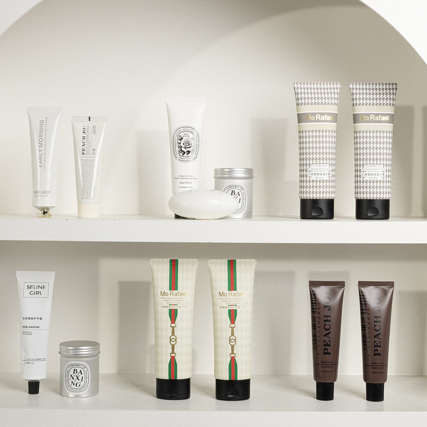 Hand Cream Display Piece, Modern Minimalist Model Room, Dressing Table, Bathroom Cabinet, Bathroom Accessories Display Cabinet, Soft Furnishings