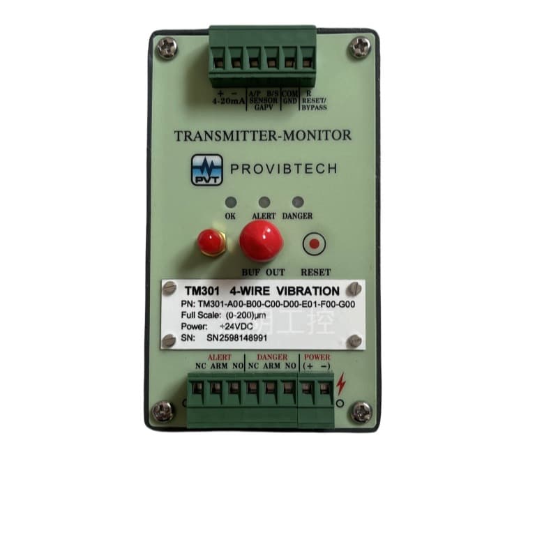 TM301-A00-B00-C00-D00-E01-F00-G00 Shaft Vibration Transmitter Protection Meter for Steel Plants, Power Plants