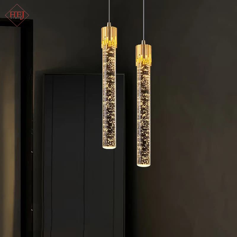 Modern Minimalist Bedroom Ceiling Pendant Light, Nordic Style Double-Head Pendant Lamp, Net Red High-End Living Room Background Wall Small Pendant Light