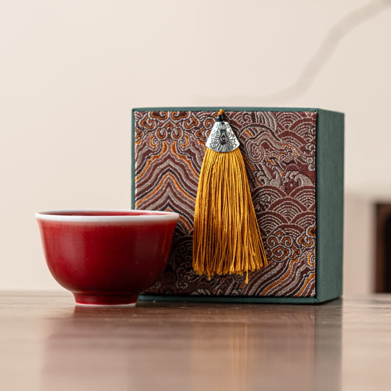 Ceramic tea cup kiln-turned tea set handmade Langhong master cup personal single cup tea tasting ceramic gift cup Kung Fu tea cup