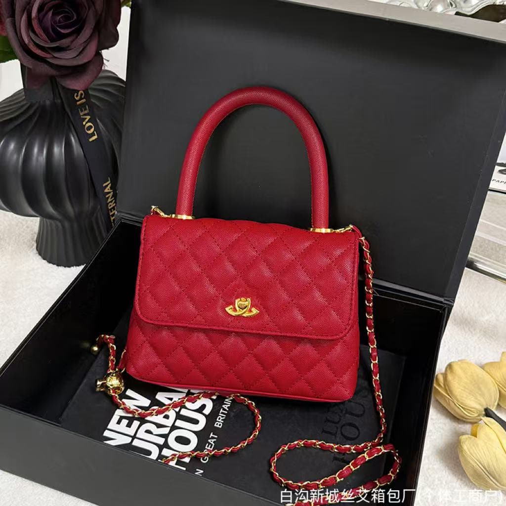 Cross-border 2026 New Style Premium Small Square Bag Diamond Quilted Handbag Fashion Versatile Chain Bag Shoulder Crossbody Bag for Women