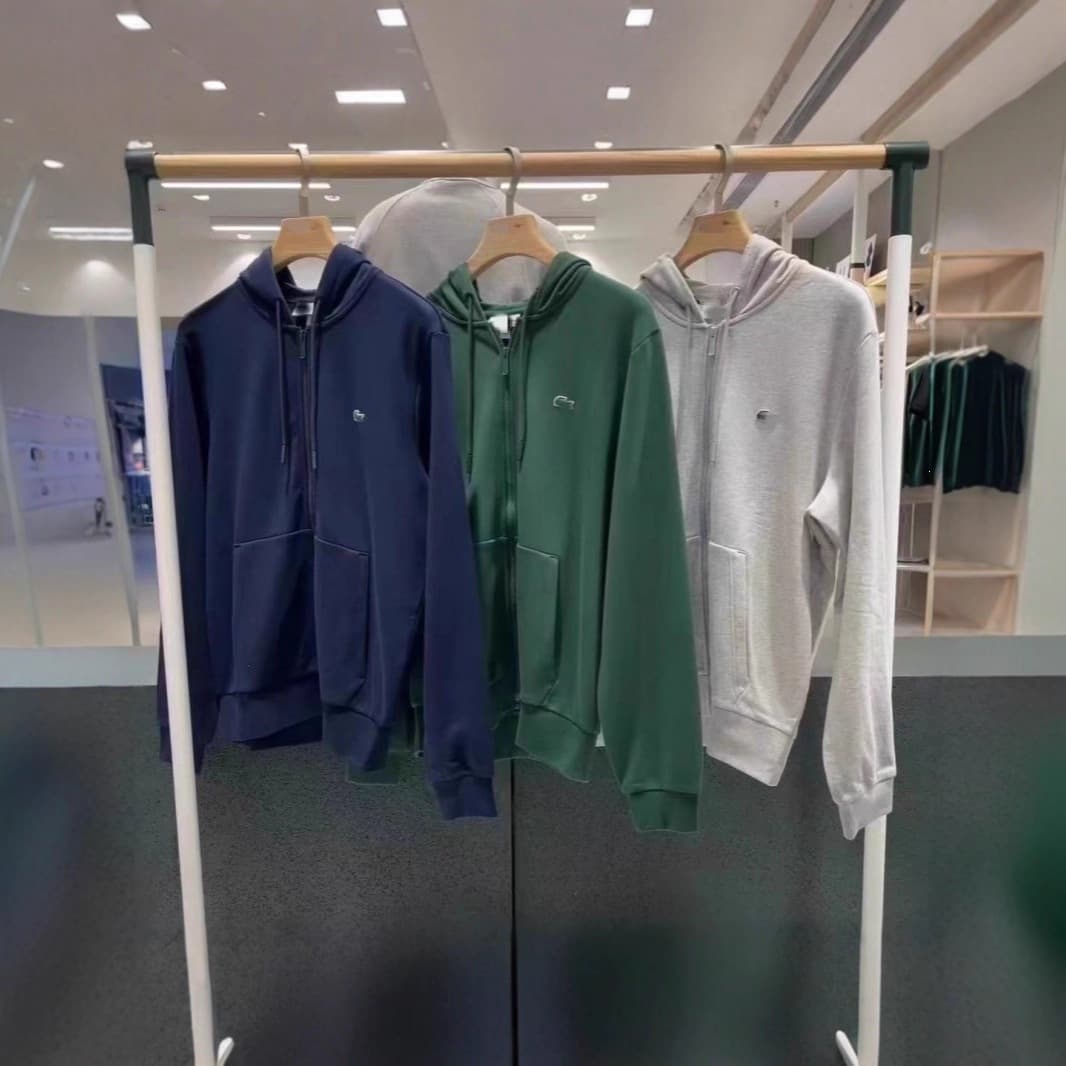 Cross-border Fish Hoodie Unisex Solid Color Embroidered Spring Autumn Winter Zip Cardigan Loose Sports Pocket Jacket Hooded Sweatshirt