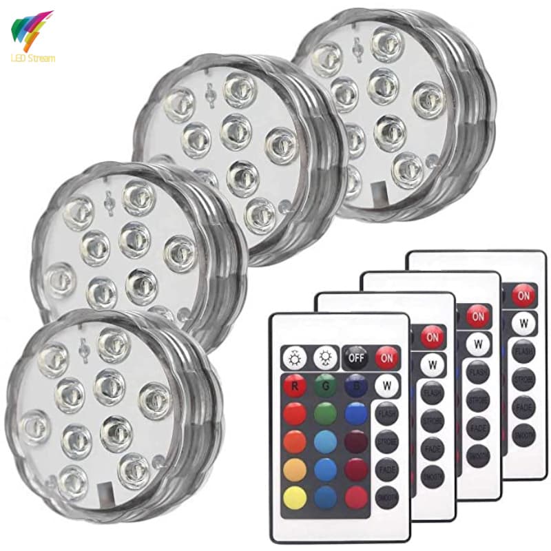 Decorative Underwater Lighting Fixture LED Swimming Pool Lamp Waterproof Outdoor Light Garden Decoration