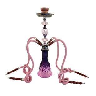 Factory Stock New Pink Four-Tube Medium Arabic Hookah Metal High-End Middle Eastern Style Water Pipe