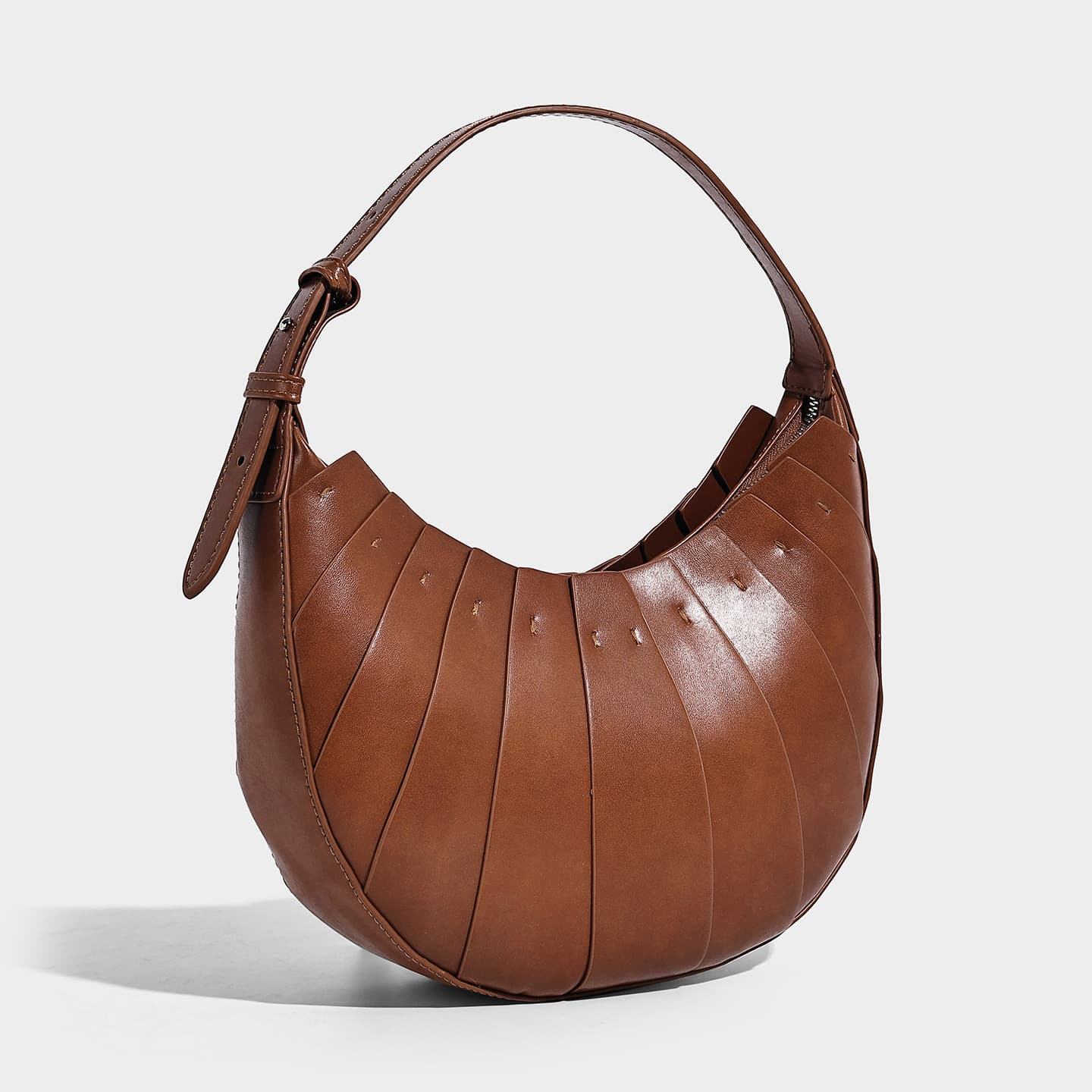 Original Petal Patchwork Croissant Bag Handheld Shoulder Crossbody Dumpling Bag Moon Bag European American Japanese Korean Women's Bag Wholesale