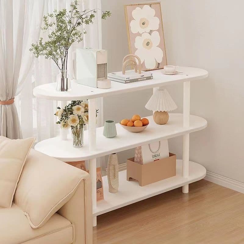 Display Cabinet Floor Standing Multi-Layer Living Room Household Bedroom Storage Against Wall Small Apartment Sofa Bookshelf Storage Rack Shelf