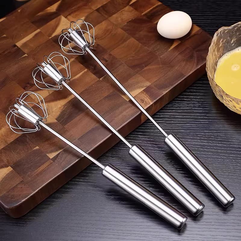 Whisk Stainless Steel Manual Semi-Automatic Household Egg Cream Whipper Mixer Baking Tool Electric Kitchen