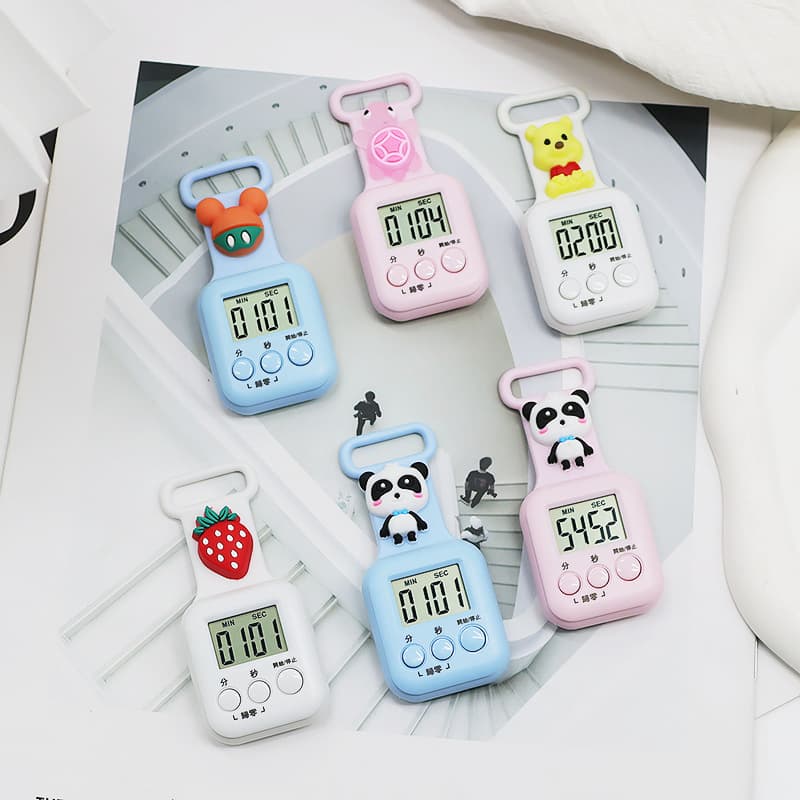 Small Gift Cartoon Timer, Student and Children's Mini Timer for Kitchen Countdown Use