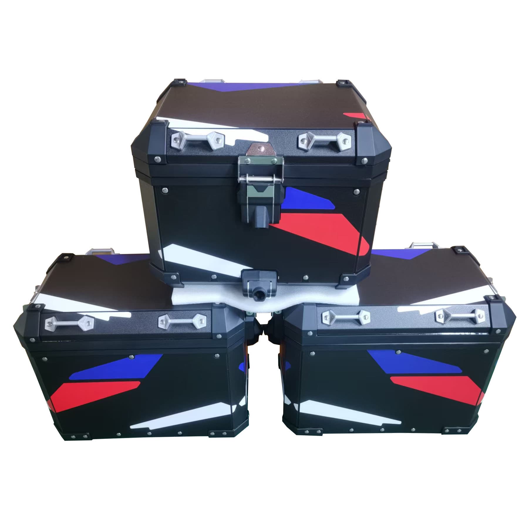 ADV Compatible with BMW 1300ADV Motorcycle Aluminum Three-Box Side Case Tail Box 38L Top Case 48L Side Case