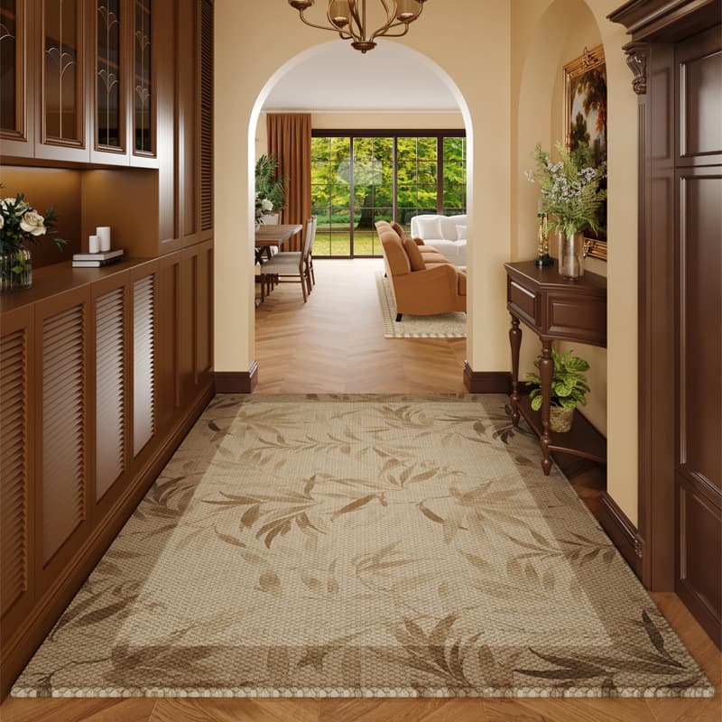 Advanced entrance door location door can be cut to enter the door carpet non-slip mat home living room door mat retro washable