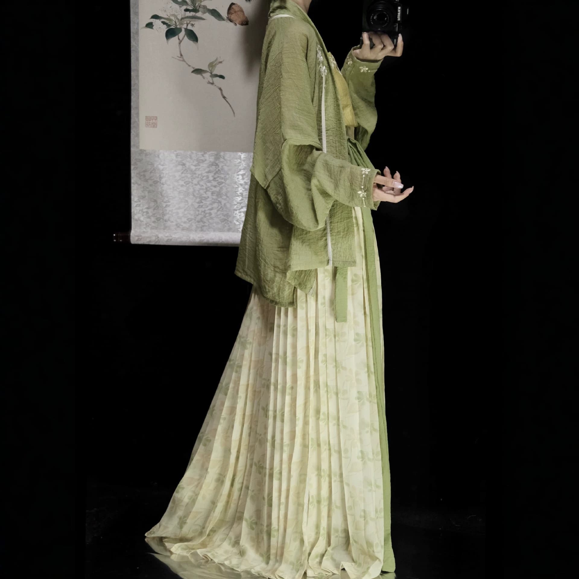 2026 Original Fluffy Song-Style Hanfu Women's Feiji Sleeve, Baizhe Skirt, Song Pants, Modified Daily Spring/Summer
