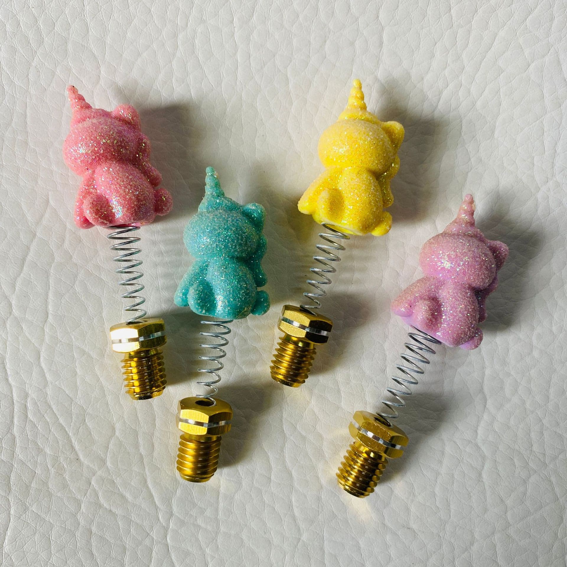 Motorcycle Modification Screws Decorative Spring Doll Ornaments Electric Vehicle Decorations Rearview Mirror Cartoon Accessories Modification