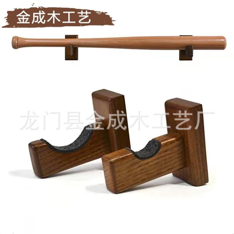 Multifunctional Baseball Bat Holder Wall Mounted Rack Bamboo Wooden Ice Cream Stick Rack Set Home Decorations Accessories