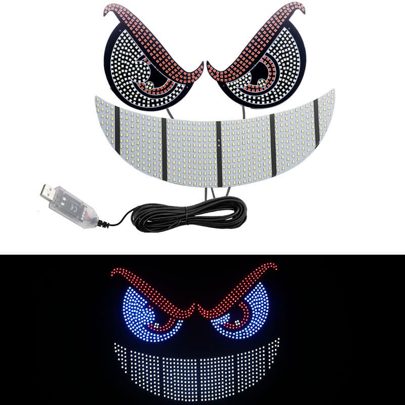 Car Truck LED Eye Light Demon Eye Decorative Light Rear Window Warning Light
