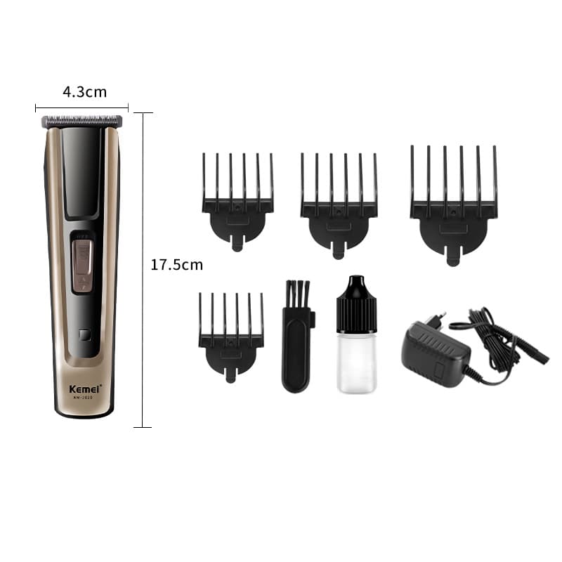 Kemei Hair Clipper KM-1610 New Silent Oil Head Hair Trimmer Electric Clipper for Amazon Cross-Border