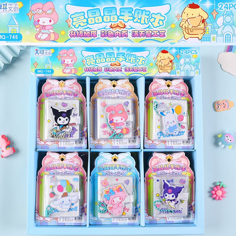 Sanrio Mini Journal - Portable Pocket Notebook, Memo Book, Sharing Book, Girly Journal