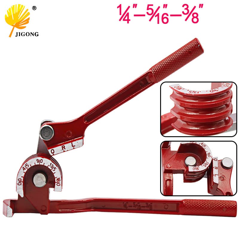 Copper Pipe Bender 3-in-1 Manual Pipe Bender Suitable for 6mm, 8mm, 10mm Three Grooves Air Conditioning Pipe Bending