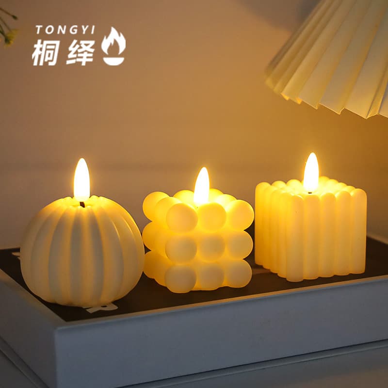 Wholesale LED Electronic Candle Birthday Party Favor Ins Creative Decoration DIY Photo Prop Magic Cube Candle