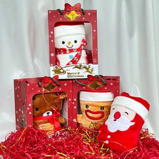 Event Cross-border Christmas Gift Cartoon Santa Claus Flannel Corporate Gift Plush Blanket Winter