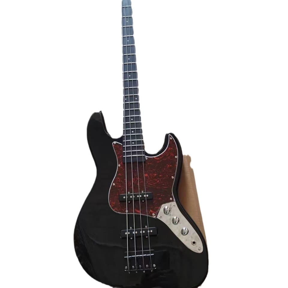 JB Electric Bass Black Poplar Body Maple Neck 4-String Entry-Level Rock Performance Bass Wholesale Cross-Border Hot Sale