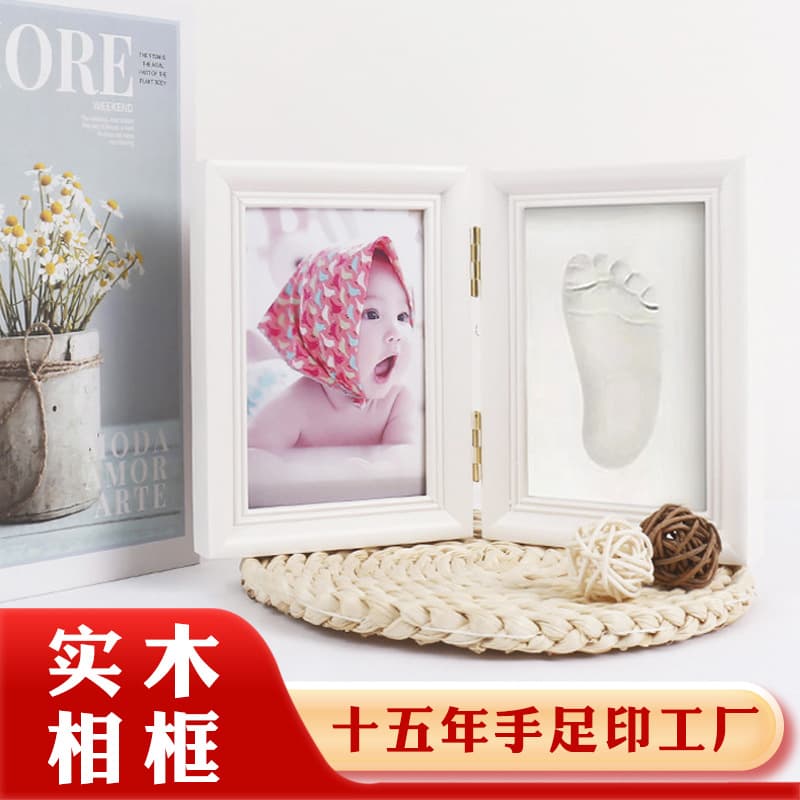 Baby Hand Footprint Clay Souvenir Newborn Commemorative Gift First Year Gift Office Cultural/clay Modeling Crafts