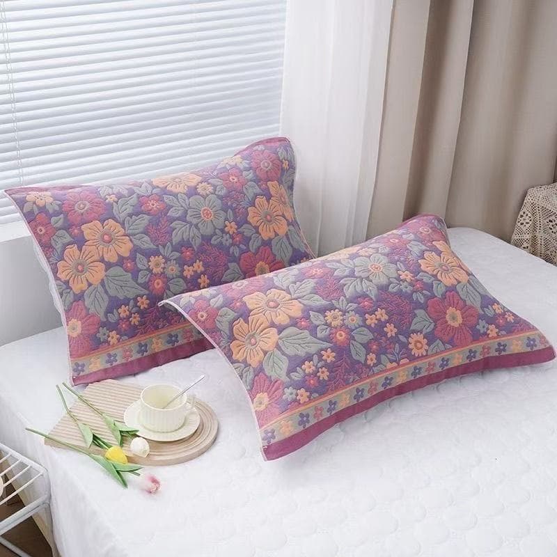 Six-Layer Gauze Air Conditioning Blanket Double Bed Cover Summer Cool Quilt Bed Throw Towel Blanket for Office Nap