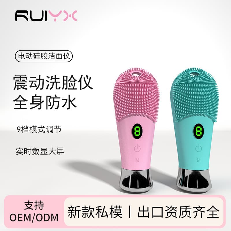 Silicone Facial Cleansing Brush Electric Beauty Face Wash Massager Home Charging Pore Cleaner Skin Renewal