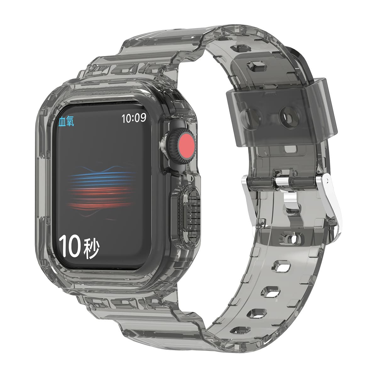For Apple Watch7 watch iwatch8 Glacier color TPU Apple new transparent one-piece silicone strap