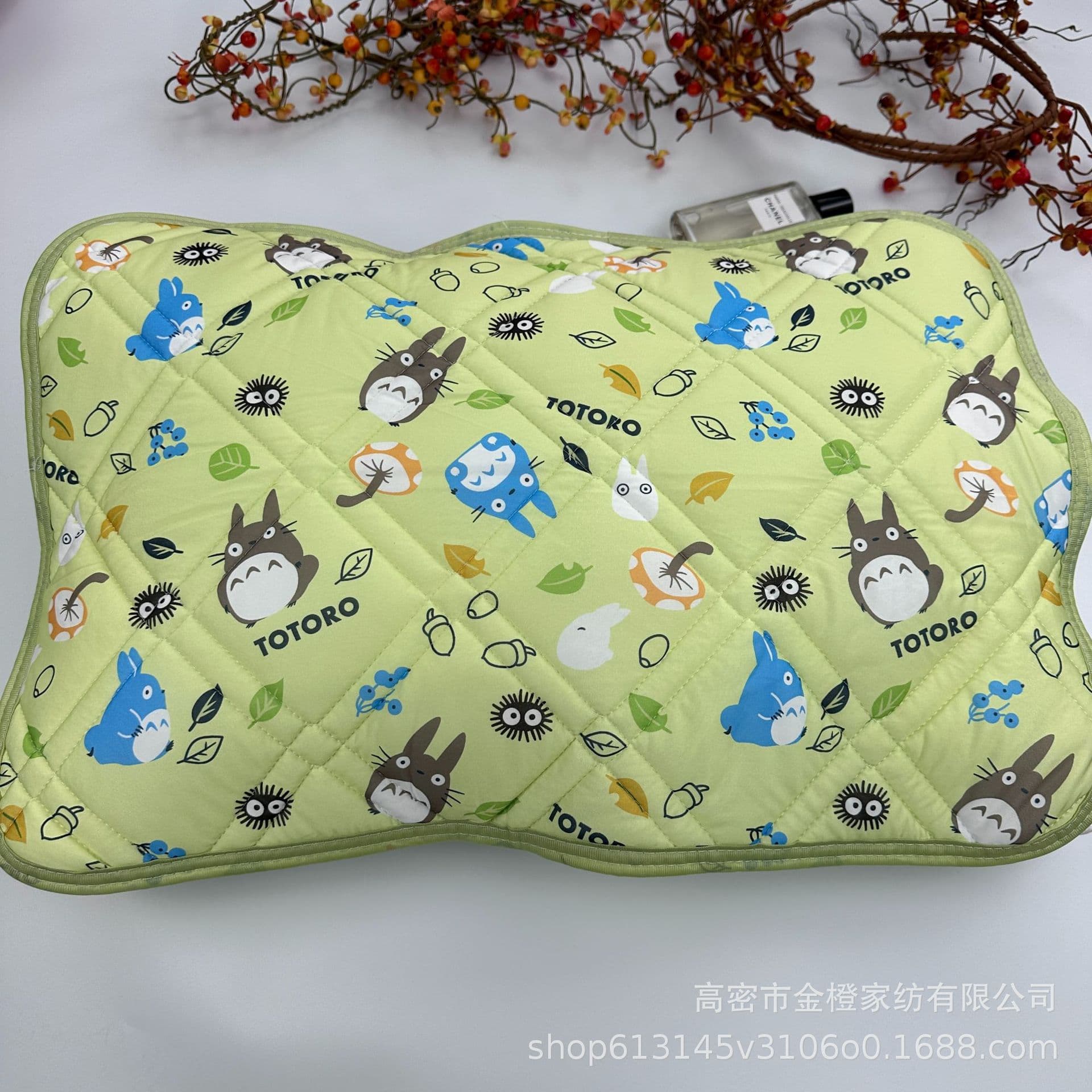 Export Japan Summer Super Cooling High-Quality Icy Silk Pillow Pad Cushion Thick Cotton Mesh Pillow Pad