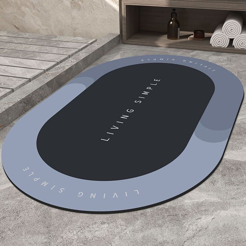 New Quick-Dry Bathroom Absorbent Floor Mat Non-Slip Stain-Resistant Entryway Carpet for Home Bathroom Bedroom