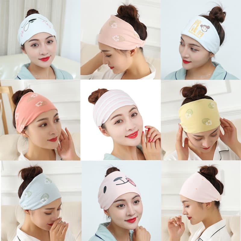 Manufacturer Wholesale Four Seasons Maternity Hat, Cotton Striped Soft Postpartum Headscarf, Pregnant Women Maternity Cap