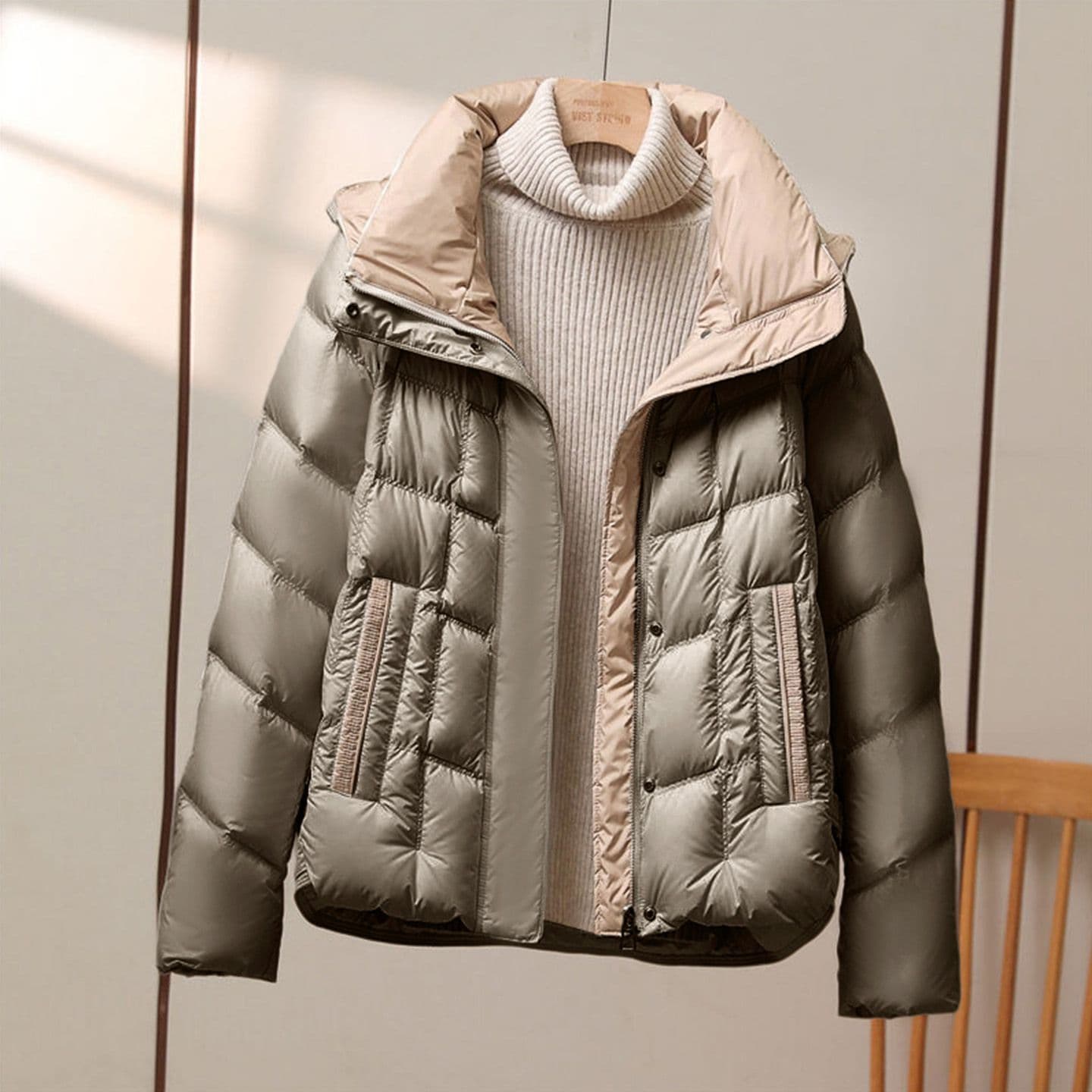 Down Cotton Coat for Women Short Style Year Winter New Fashion Hooded Petite Thickened Loose Cotton Jacket