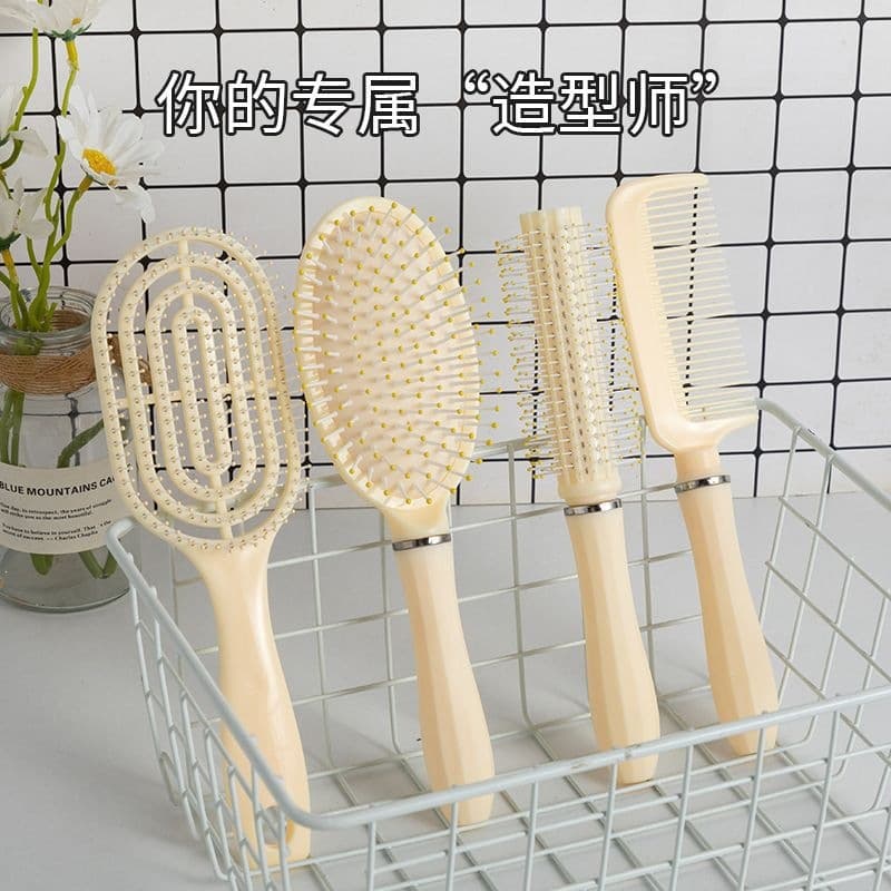 Curly hair massage comb fluffy air cushion comb long hair comb set combination airbag straight hair comb student dormitory female home