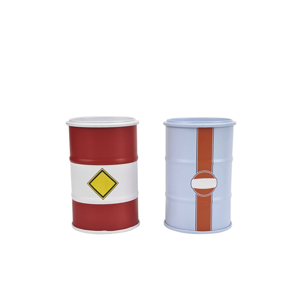 Creative Gas Can Shape Desktop Decoration Iron Can Model Oil Can Mini Container Tin Blind Box
