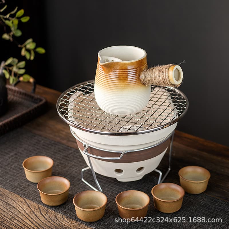 Side-handle Tea Boiling Pot, Ceramic Tea Cup, Tea Brewing Jar, Electric Ceramic Stove, Milk Roaster, Chinese Jar Tea Brewer