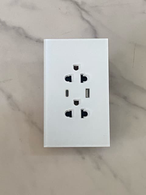 Export Socket 120 Type US Standard Socket Vietnam Standard Socket Thai Socket Tempered Glass 6-hole Safety Shutter