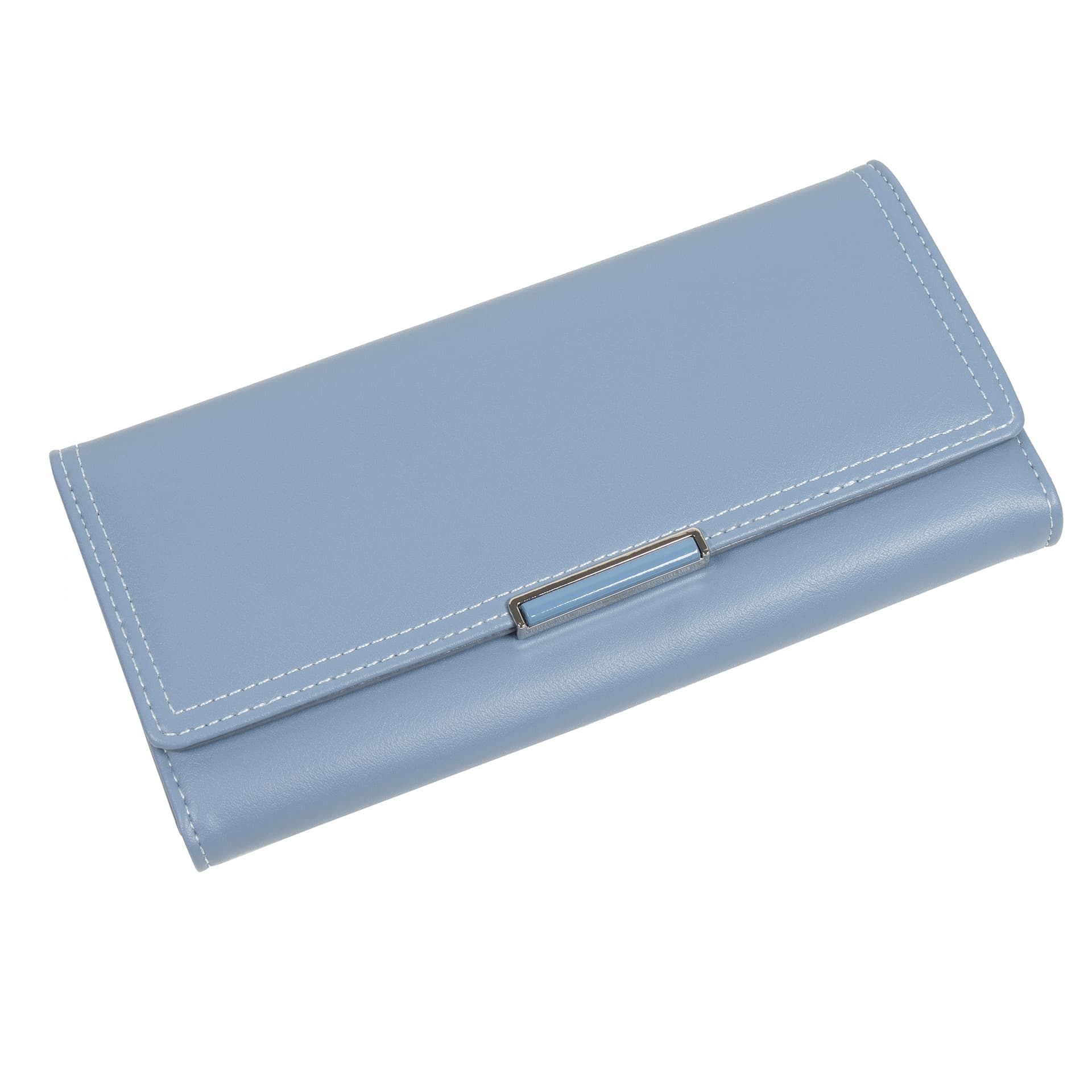 PIERU Exported European and American Premium Long Three-Fold Multi-Card Wallet, Minimalist Fashion with Zipper Phone Pocket for Women