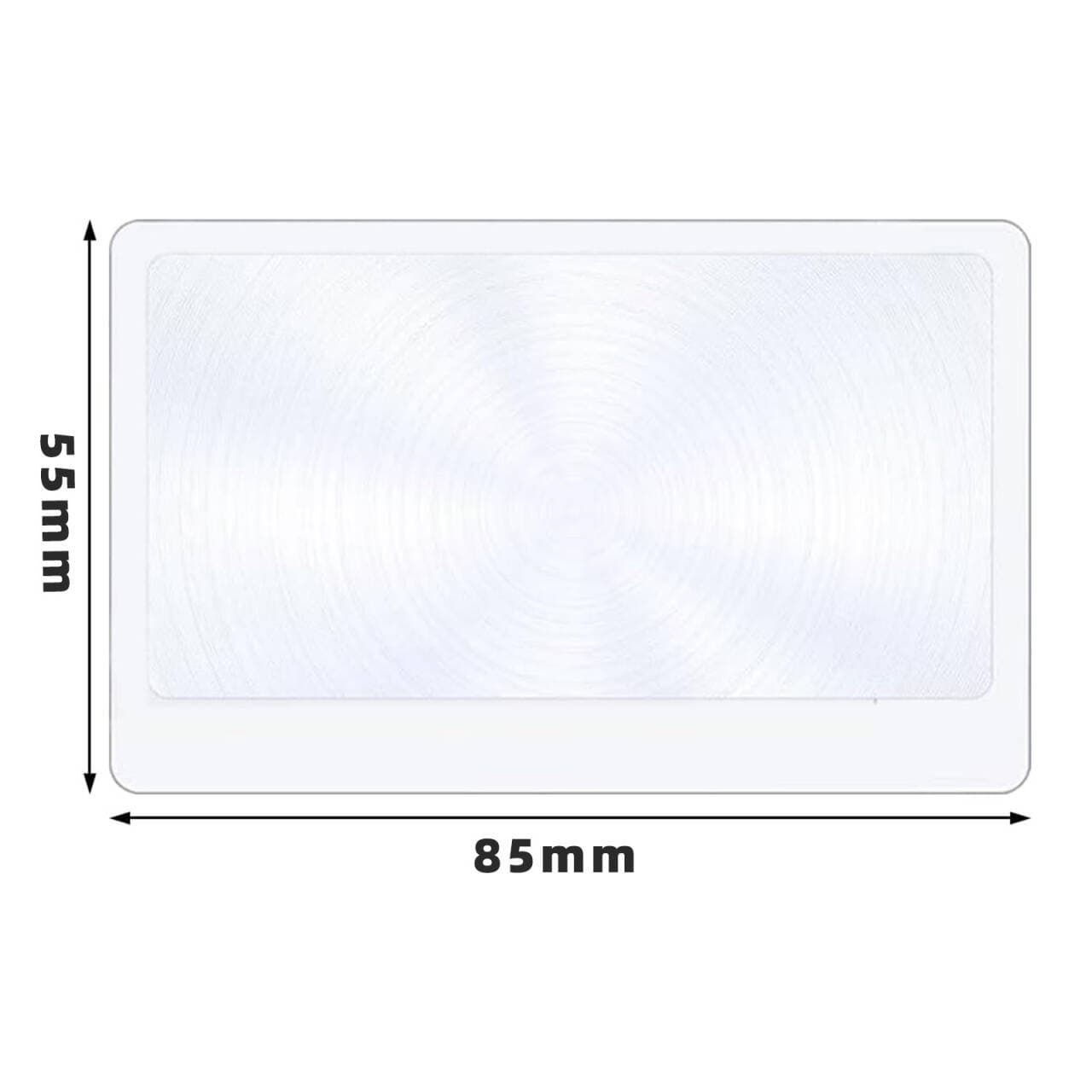 Manufacturer Hot Selling PVC Bookmark Card-style Magnifier Fresnel Ultra-thin Large Area Transparent Business Card Magnifier