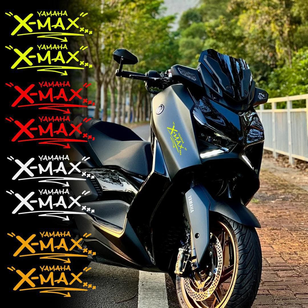 Compatible with YAMAHA XMAX300/250/400/125 Motorcycle Headlight Eyebrow Body Sticker Decoration