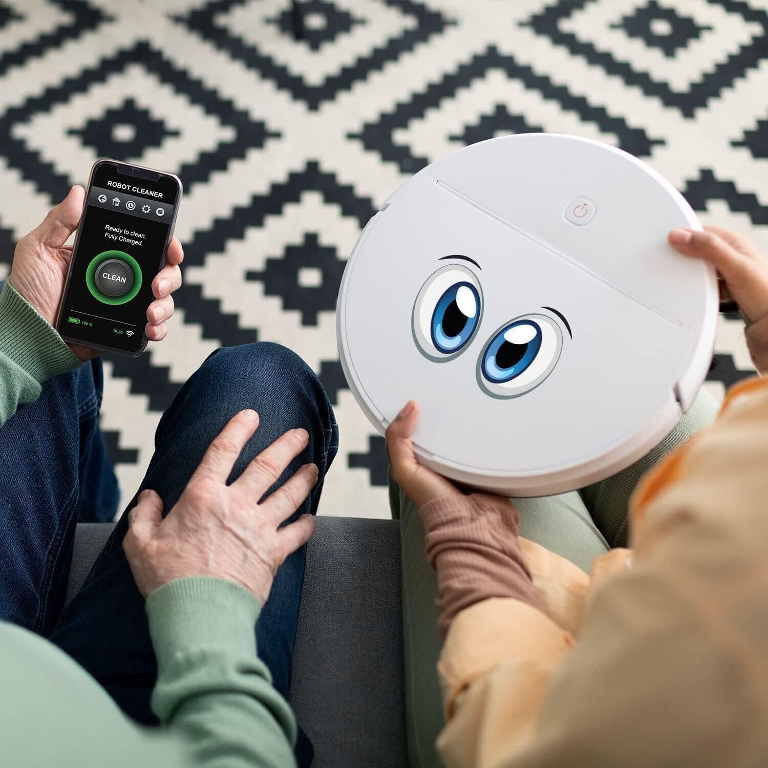 Amazon Eyes Cute Cartoon Decorative Stickers Robot Eyes Waterproof No Residue Beautifying Decals