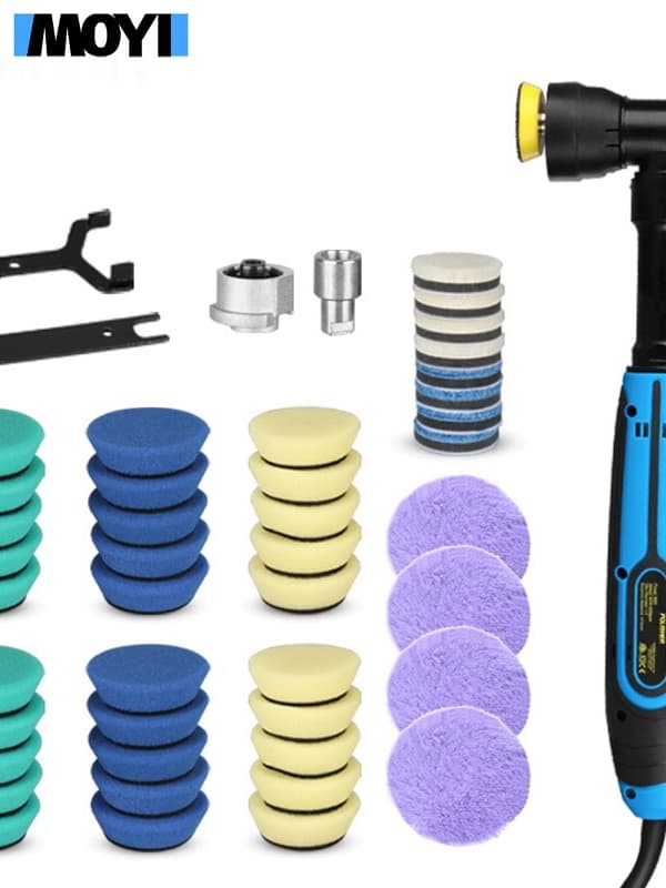 1-inch 2-inch Cordless Polisher Electric Spot Polishing Machine for Glaze Sealing Scratch Removal Eccentric/Straight Polishing Tools