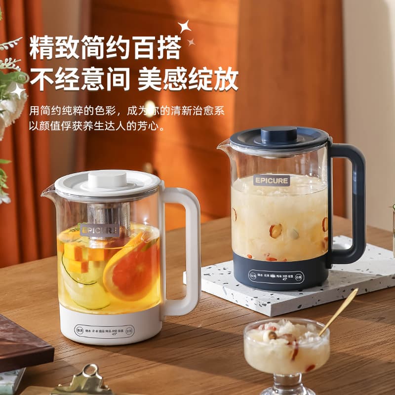 Automatic glass electric kettle for home and office use, small tea maker, perfect for gifting.
