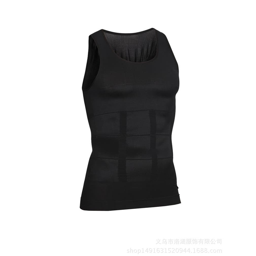 Luohan Factory Wholesale Seamless Upgrade Men's Shapewear Vest Tummy Control Slim Fit Top 140D