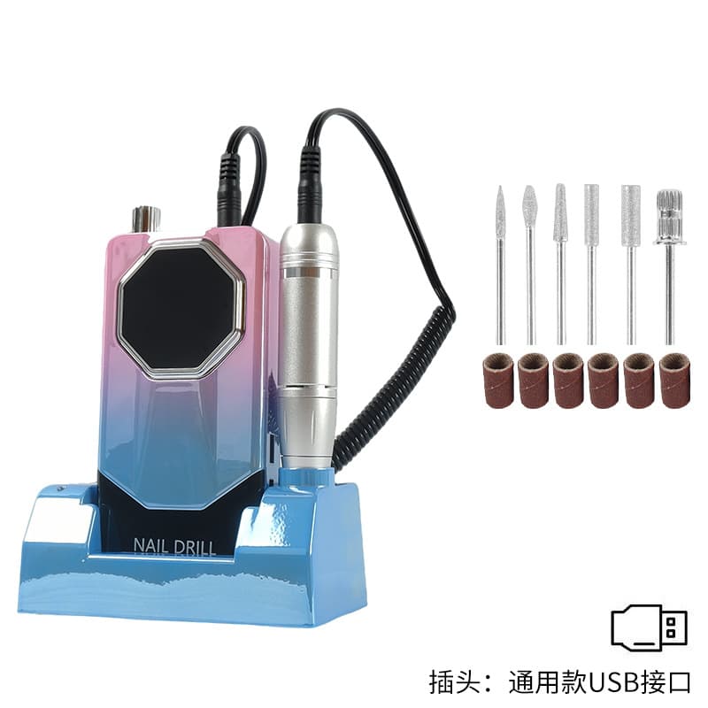 Cross-border Nail Drill V5 Rechargeable Portable Nail File Manicure Tool Professional Polishing Nail Remover