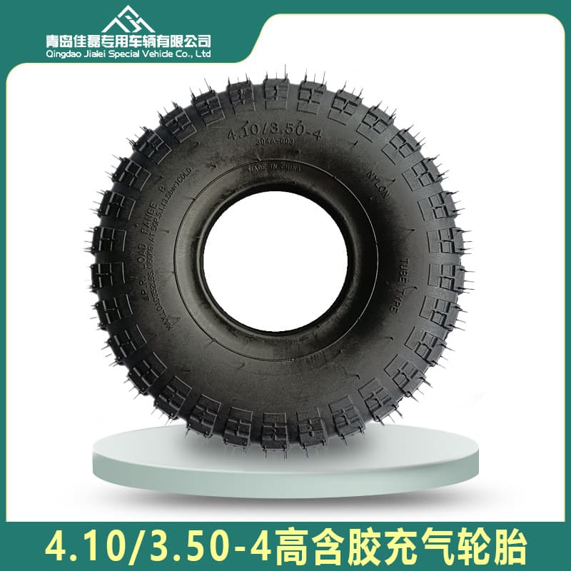 350-4 Pneumatic Tire Tool Cart Wheelbarrow High Rubber Content 410/350-4 Pneumatic Tire Factory Direct Supply