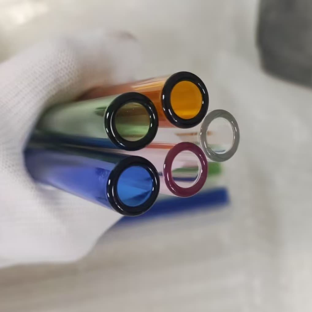 Factory direct supply 14 colors colored high borosilicate 3.3 acid salt glass tubes