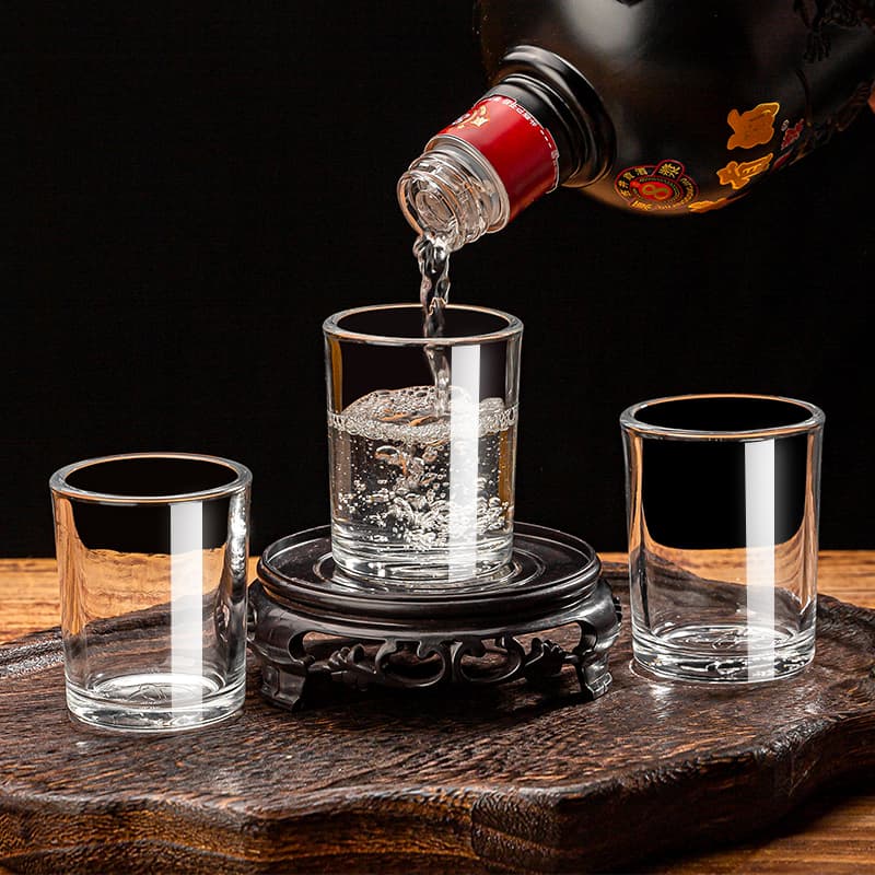 Lead-free glass three liang wine hotel special two liang white wine cup tea cup bar ktv commercial beer cup spirits